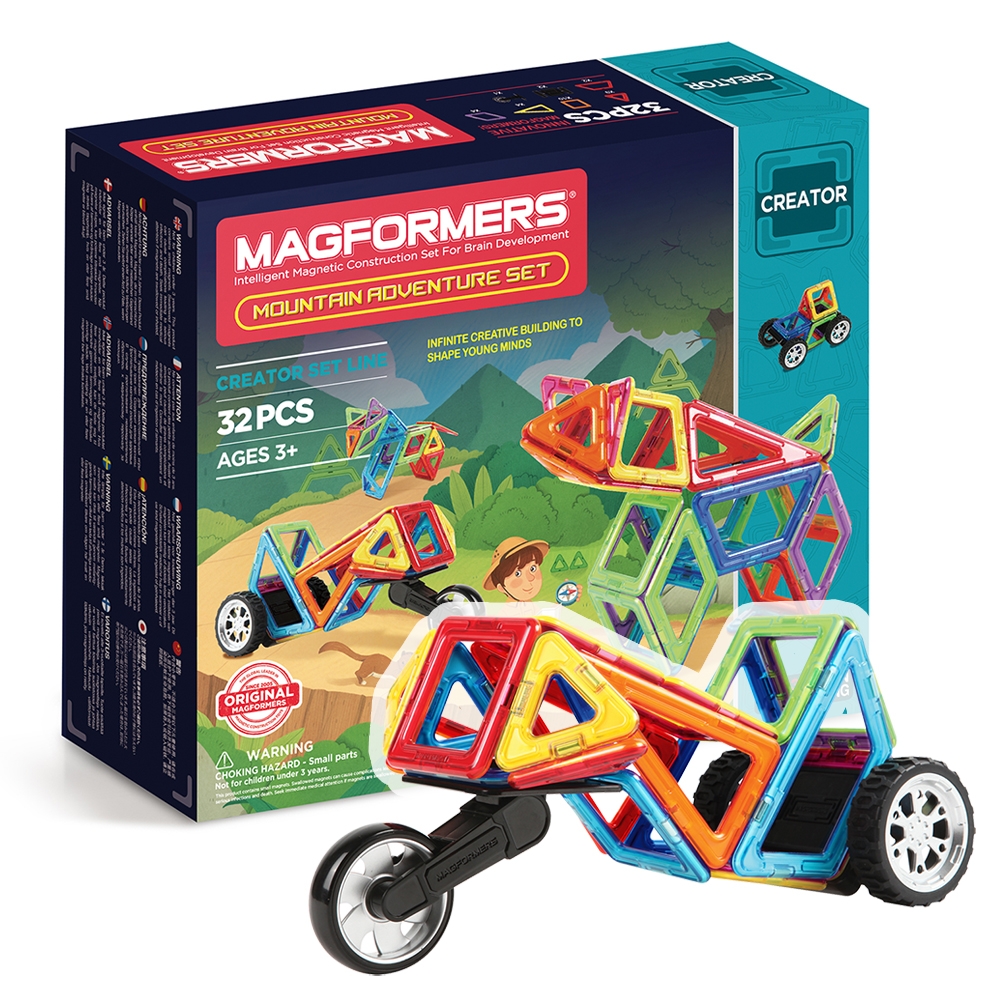 Магнитный конструктор MAGFORMERS Adventure Mountain set 32 деталей - фото 1