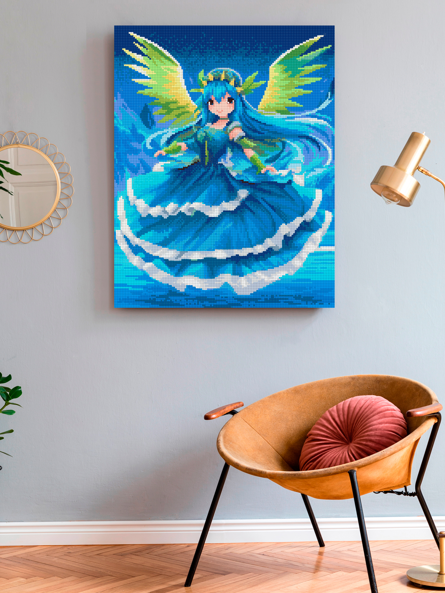 Алмазная мозаика Art on Canvas холст на деревянном подрамнике 40х50 см Фея воды - фото 3