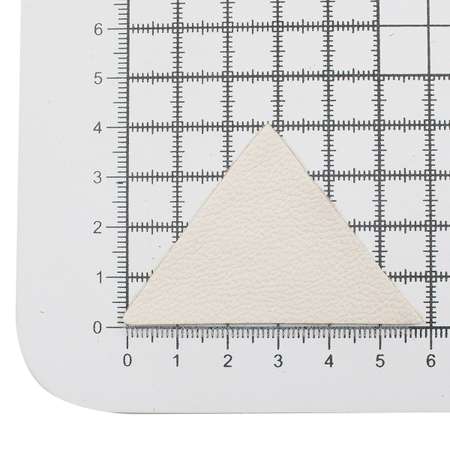 Термоаппликация Галерея нашивка заплатка Треугольник 5.9х4 см 2 шт из кожи для ремонта и украшения одежды бежевый