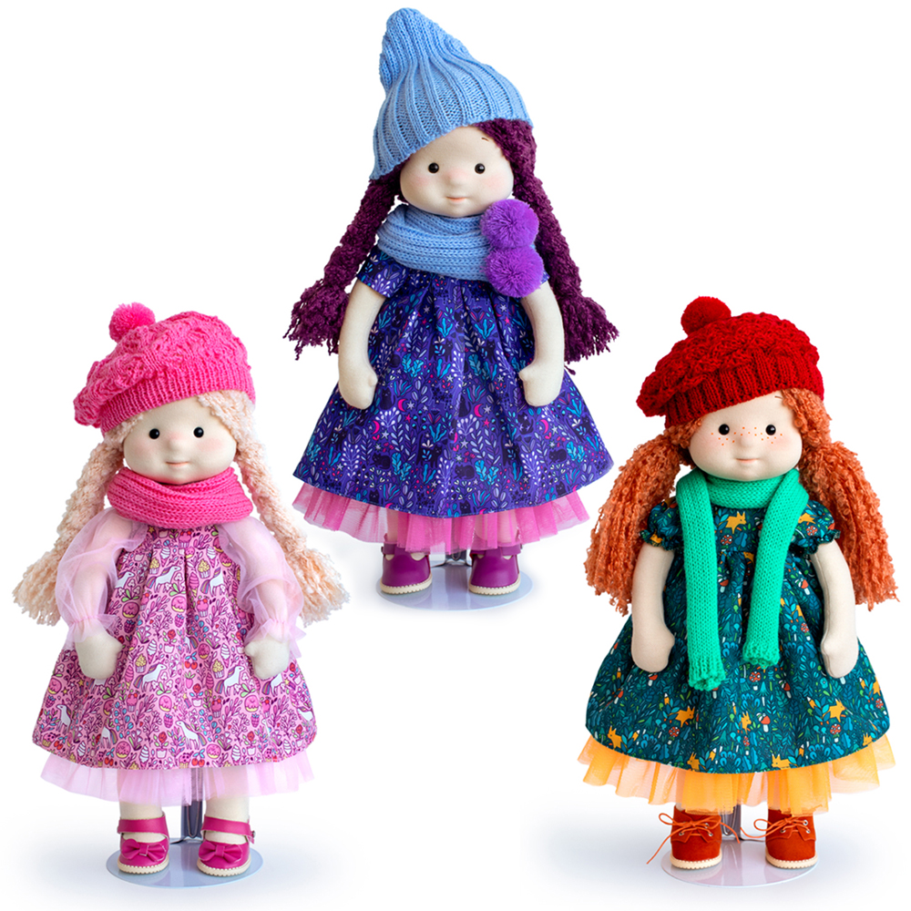 Мягкая кукла BUDI BASA Ива в шапочке и шарфе 38 см Minimalini Mm-Iva-02 Mm-Iva-02 - фото 9