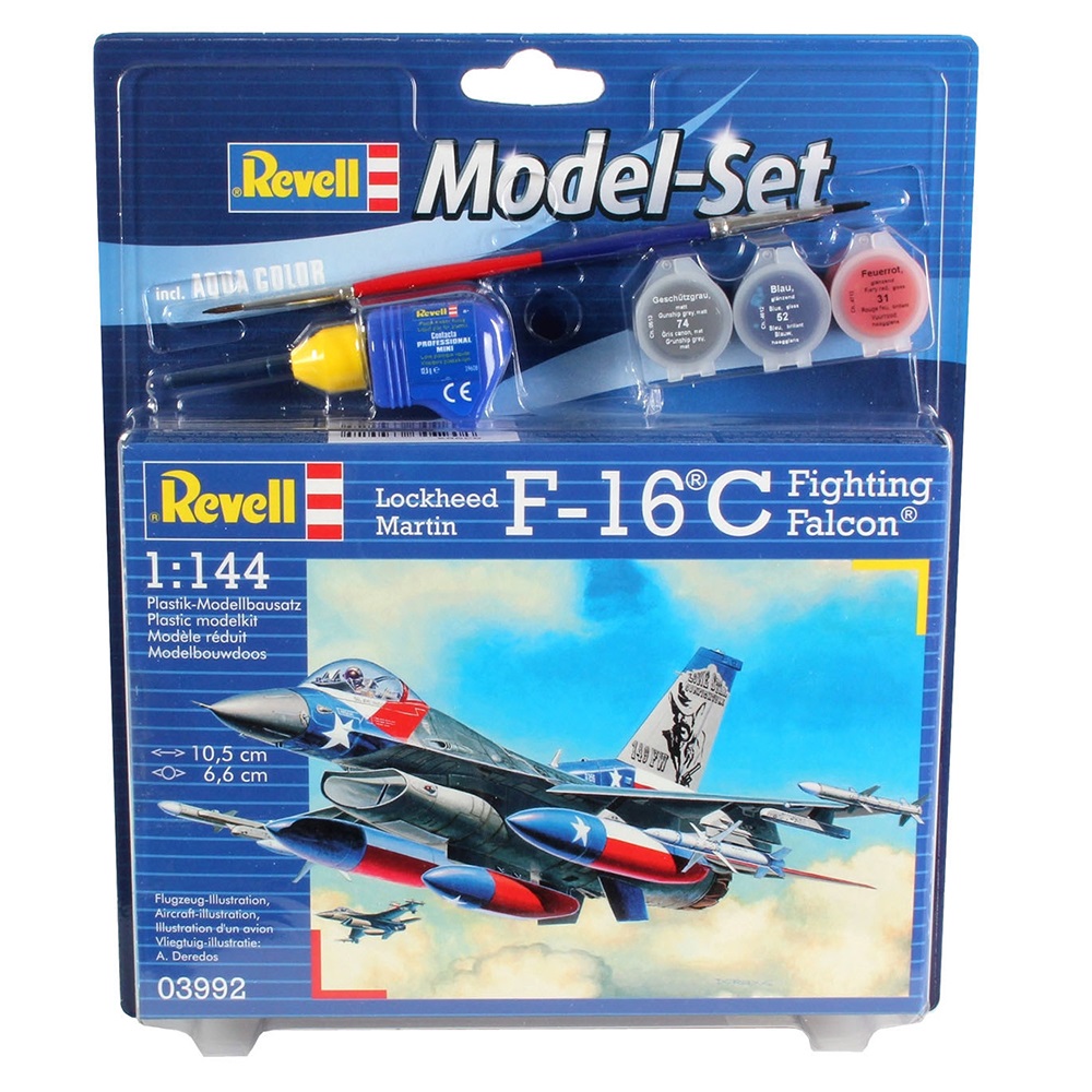 Сборная модель Revell Многоцелевой истребитель F-16C Fighting Falcon USAF Боевой Сокол 63992 - фото 1