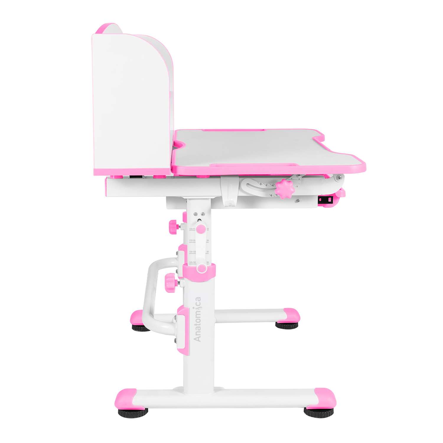 Комплект парта + стул Anatomica Legare белый/розовый - фото 3