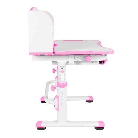 Комплект парта + стул Anatomica Legare белый/розовый