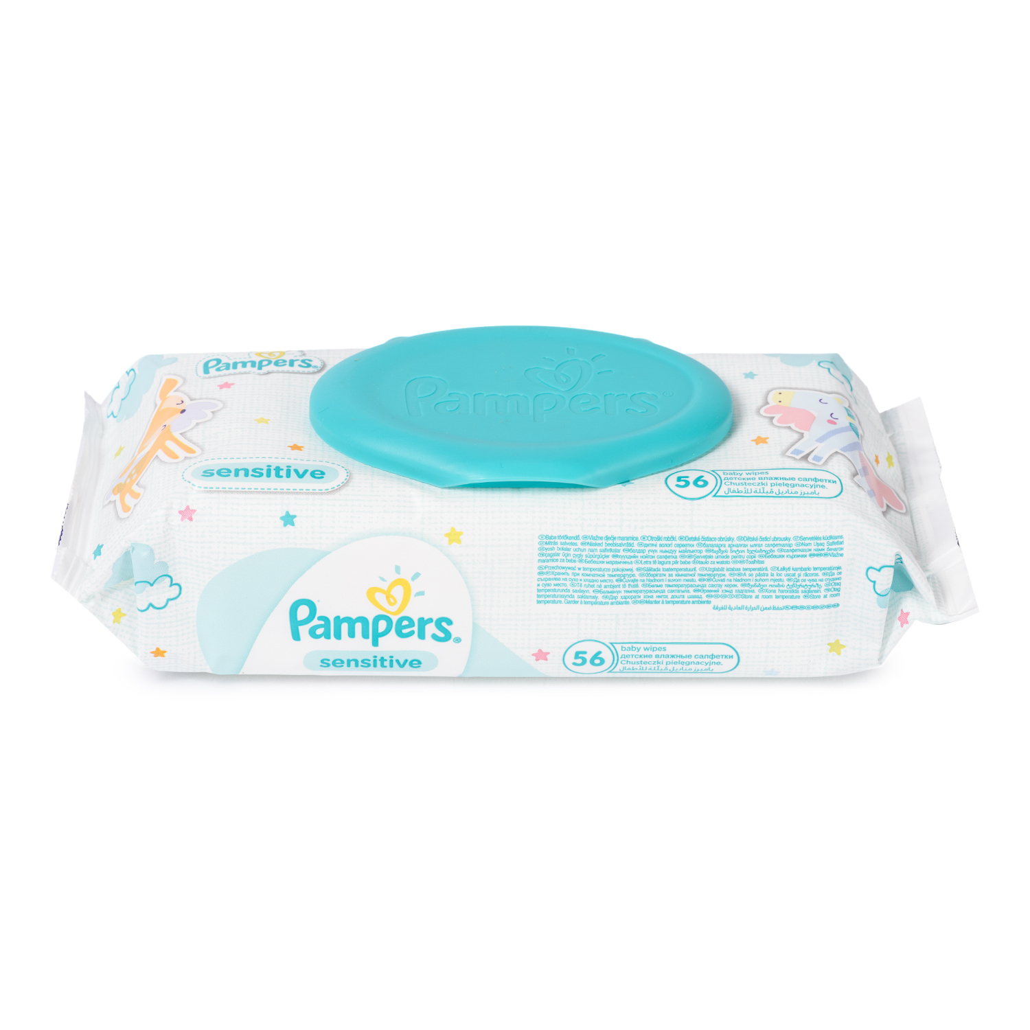 влажные Салфетки Pampers Sensitive Сменный блок 56 шт. в ассортименте - фото 13