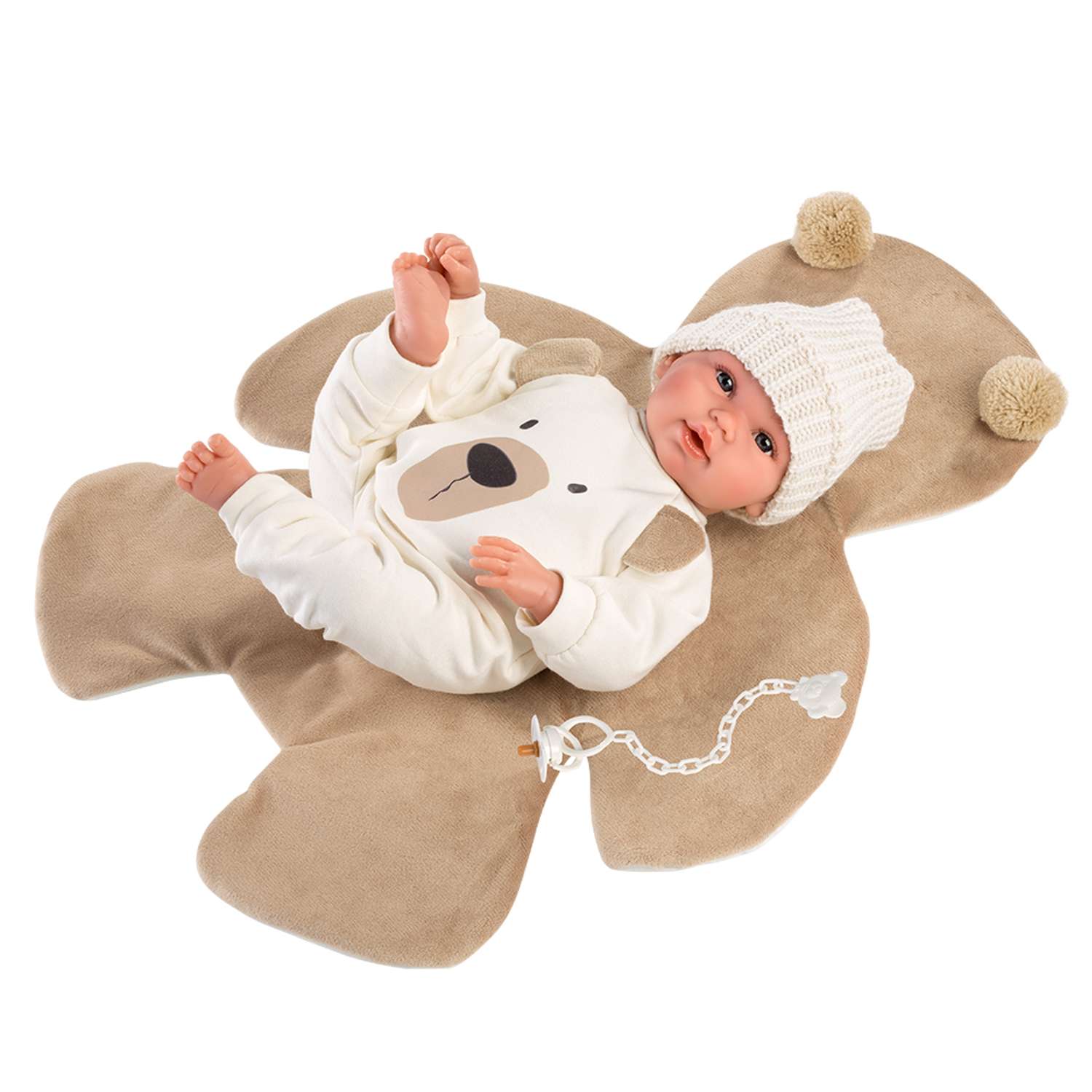 Кукла LLORENS младенец Осито 36 см в коричневом со звуком L 63645 - фото 1
