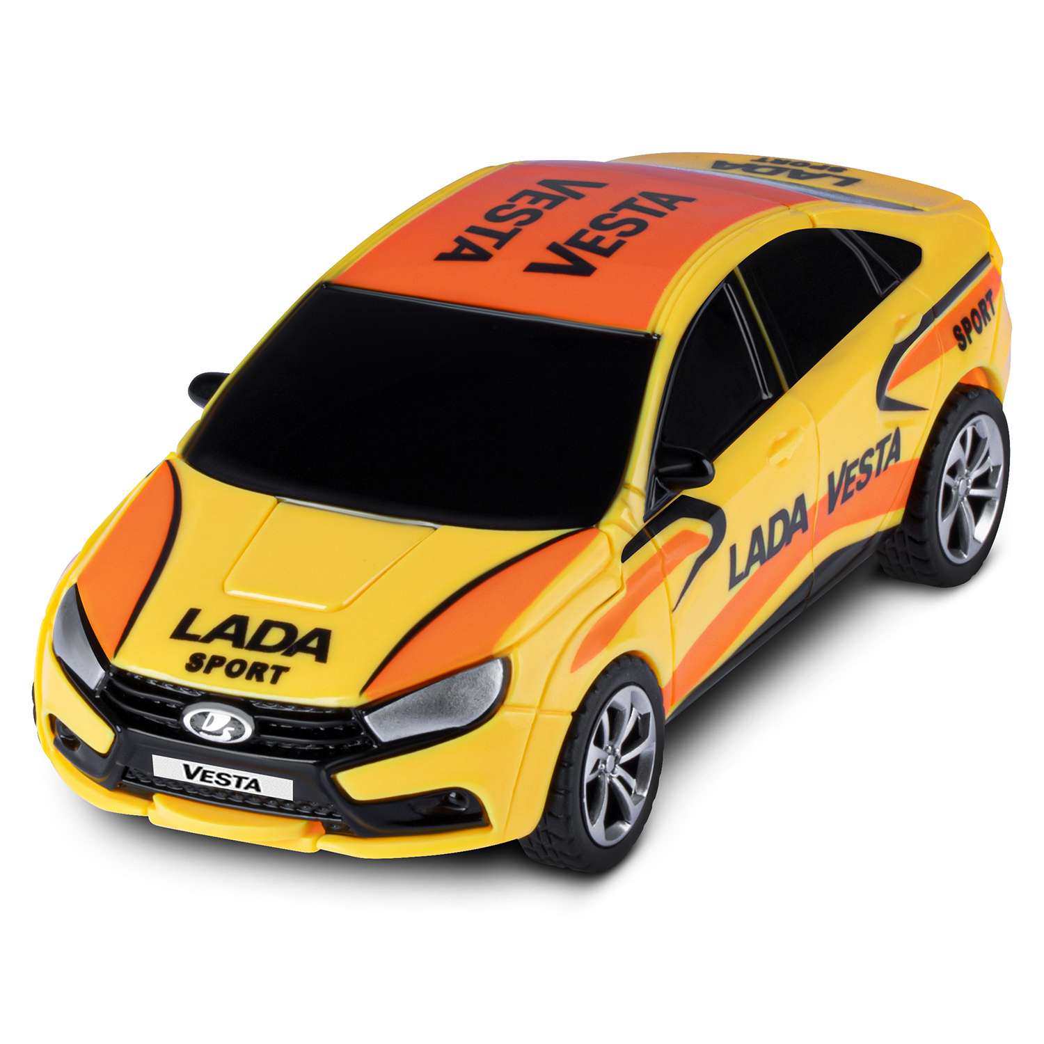 Машинка робот трансформер AUTODRIVE Lada Vesta фрикционная JB0404767 - фото 5