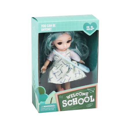 Кукла для девочки Наша Игрушка 15 см с сумочкой шарнирные руки и ноги