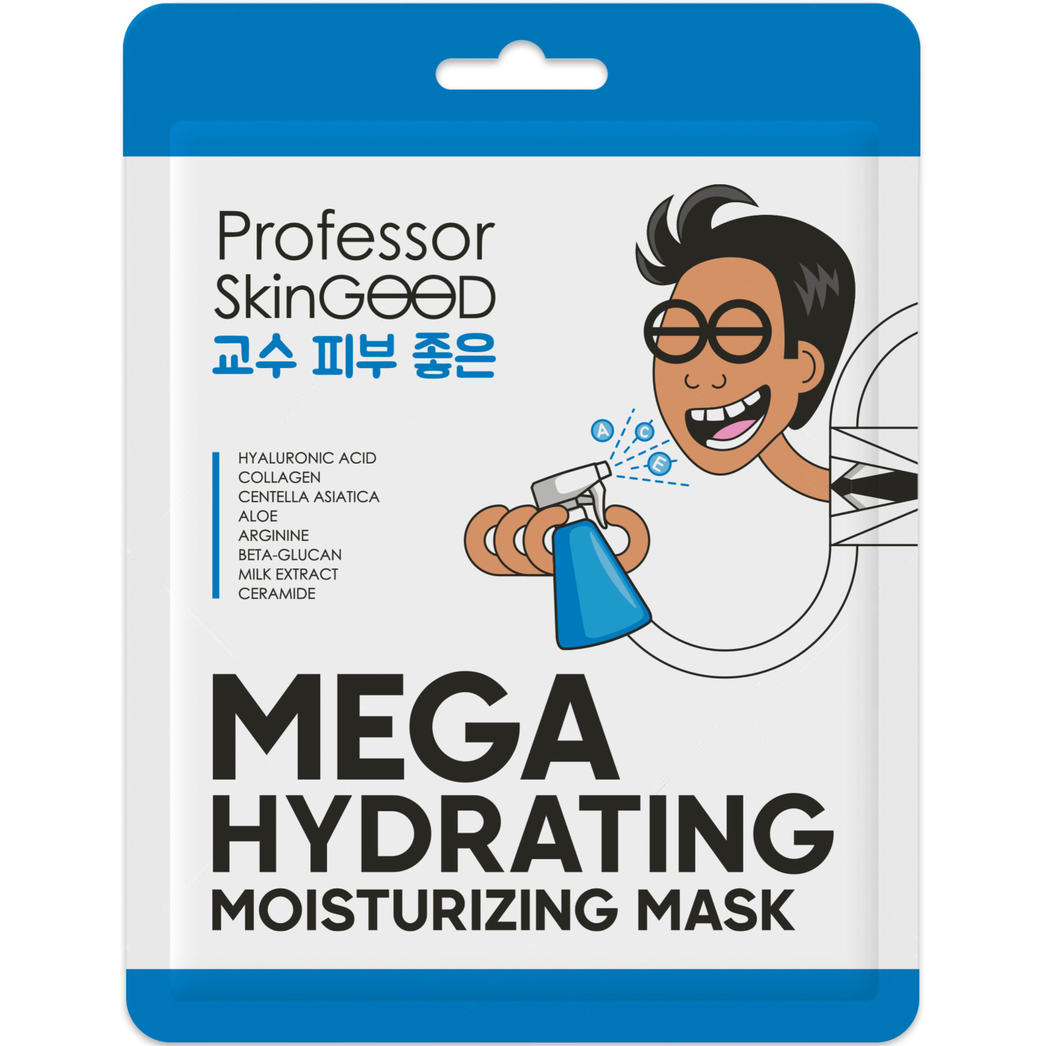 Маска для лица Professor SkinGOOD увлажняющая корейская с гиалуроновой кислотой и коллагеном 1шт - фото 1
