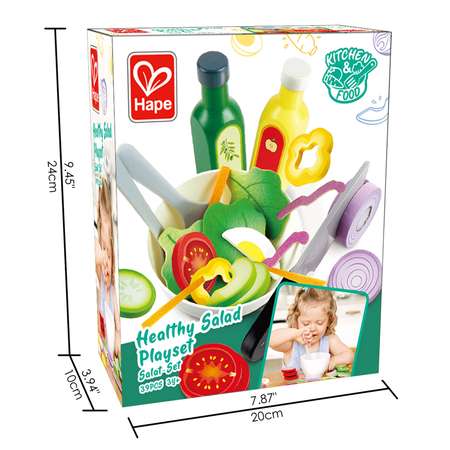 Игрушка HAPE Овощной салат 40 предметов в наборе игрушечная еда и аксессуары