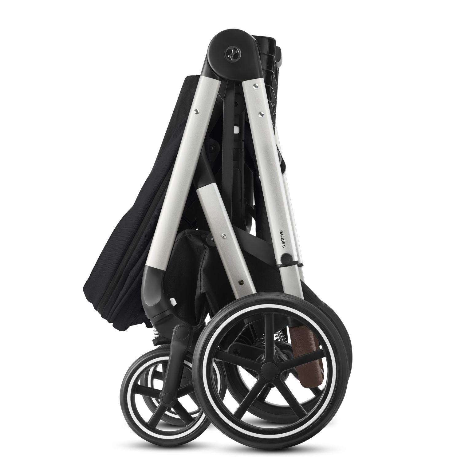 Коляска Cybex Balios S Lux SLV с дождевиком Deep Black - фото 7