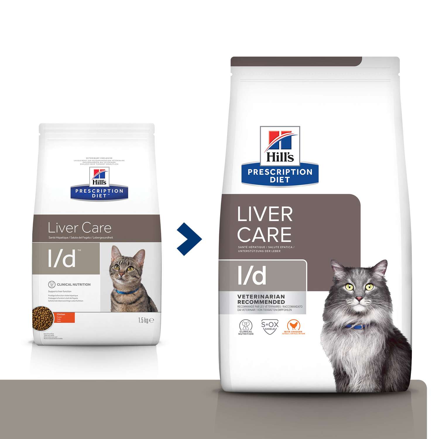 Корм для кошек HILLS 1.5кг Prescription Diet l/d Liver Care для здоровья печени с курицей сухой - фото 2