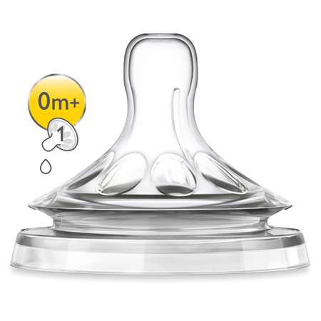 Соска Philips Avent Natural силикон (медленный поток) 2 шт.