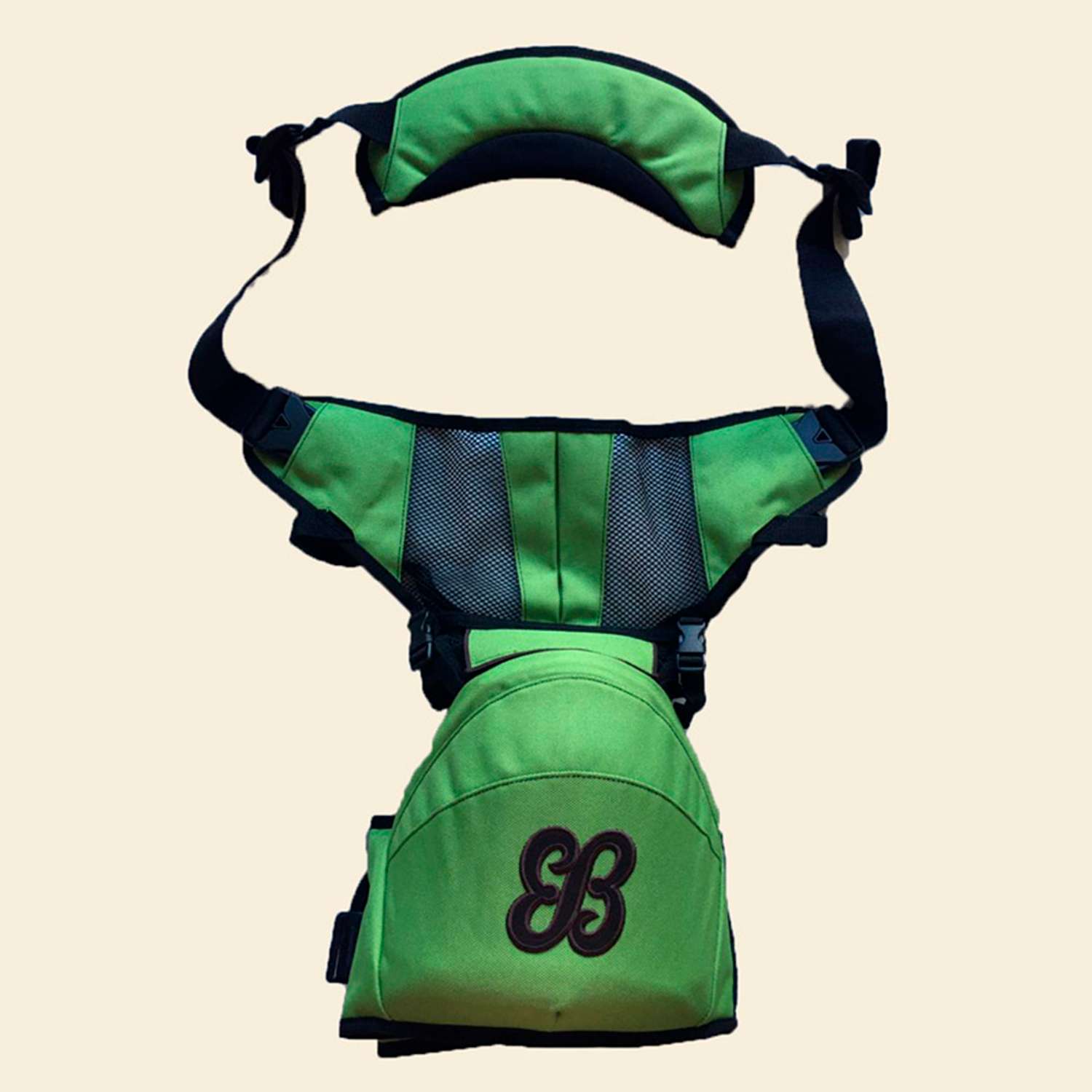 Хипсит Sinbii со спинкой на 1 лямке зеленый - фото 8