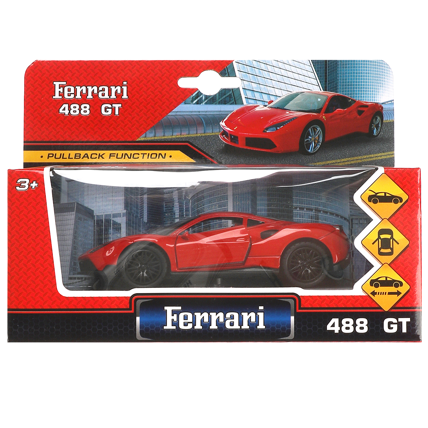 Машина Технопарк Ferrary 488 GTB 379076 379076 - фото 1