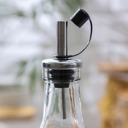 Бутыль Доляна стеклянная для соусов и масла Доляна «Тропики» 500 мл 6×29 см