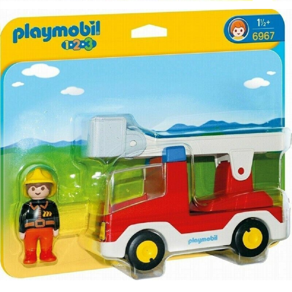 Конструктор Playmobil 1.2.3. Пожарная машина с лестницей