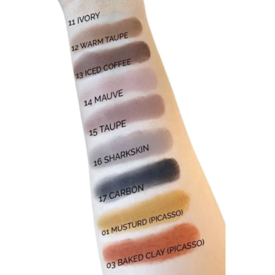 Тени для век RELOUIS pro eyeshadow matte тон 17 carbon 3г - фото 6