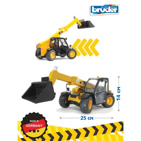 Игрушка BRUDER Погрузчик колёсный CAT Telehandler с телескопическим ковшом