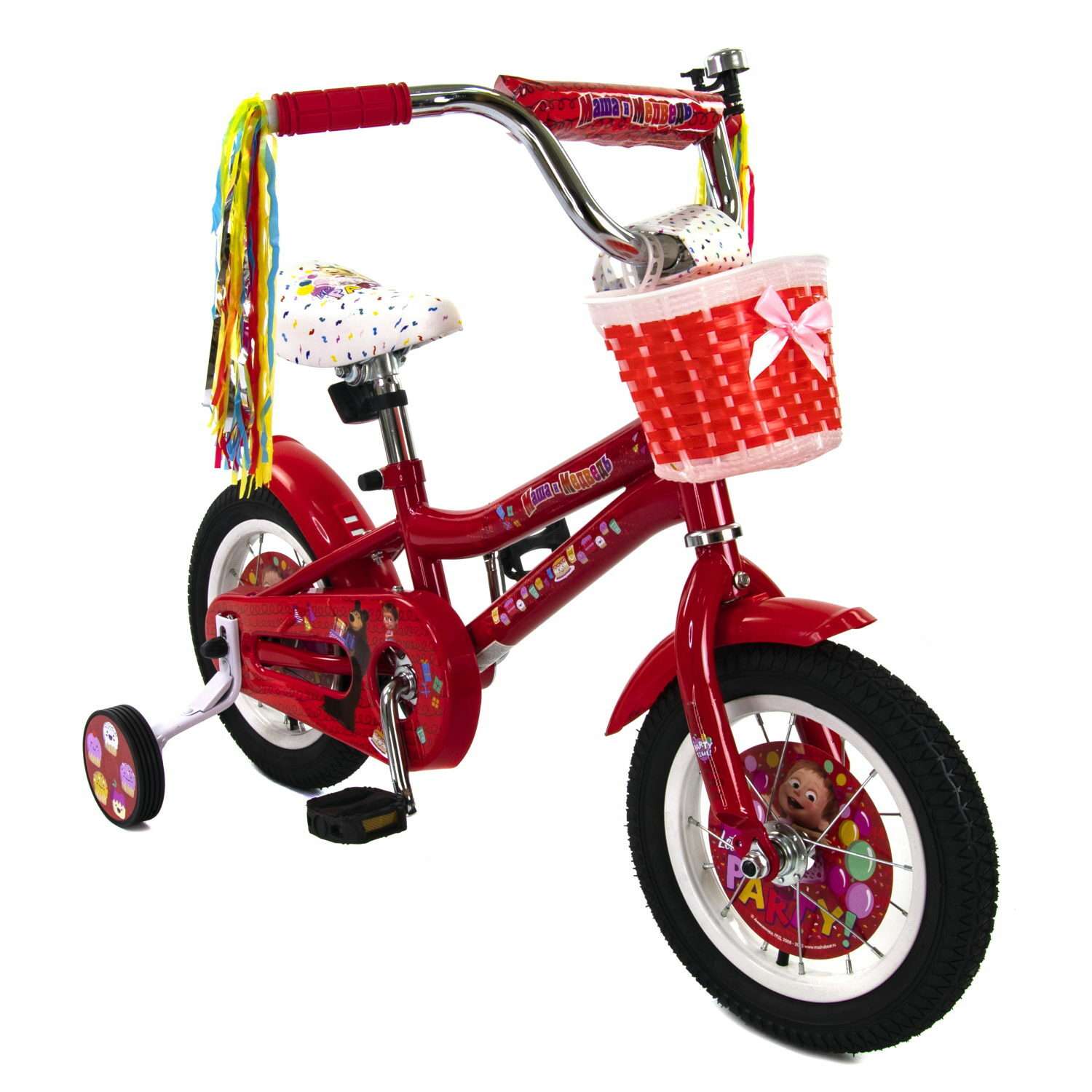 Детский велосипед Маша и медведь колеса 12 - фото 2