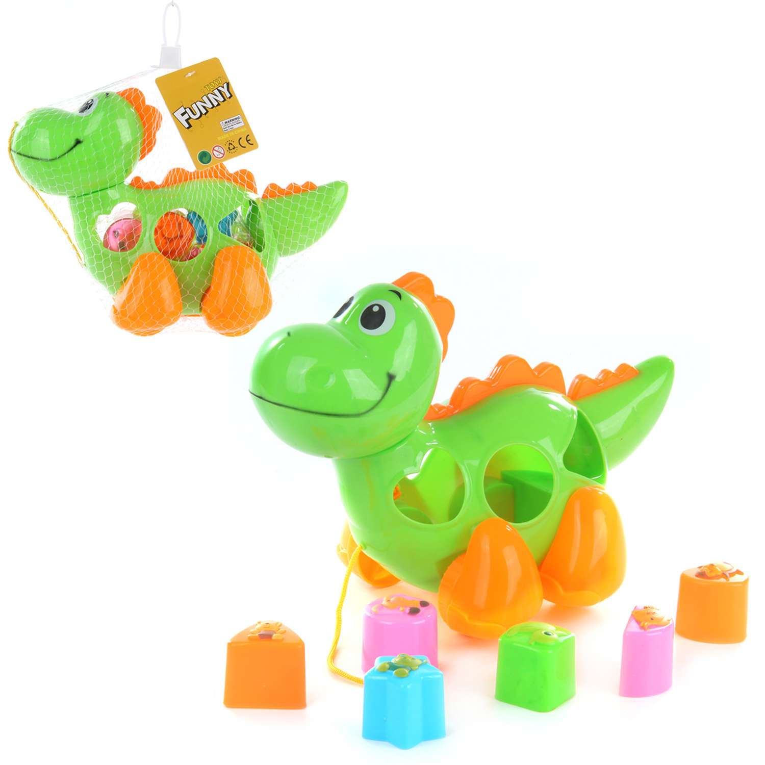 Развивающая игрушка Veld Co Сортер-динозавр - фото 2