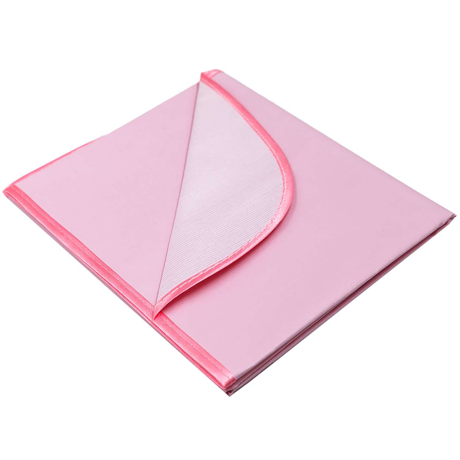 Клеенка Чудо-чадо подкладная с окантовкой в кроватку 70х100 розовая - фото 1