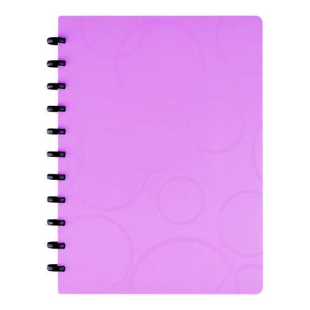 Бизнес-тетрадь Berlingo А4+ 80 листов Eclipse клетка на кольцах пластиковая обложка линейка-закладка фиолетовая