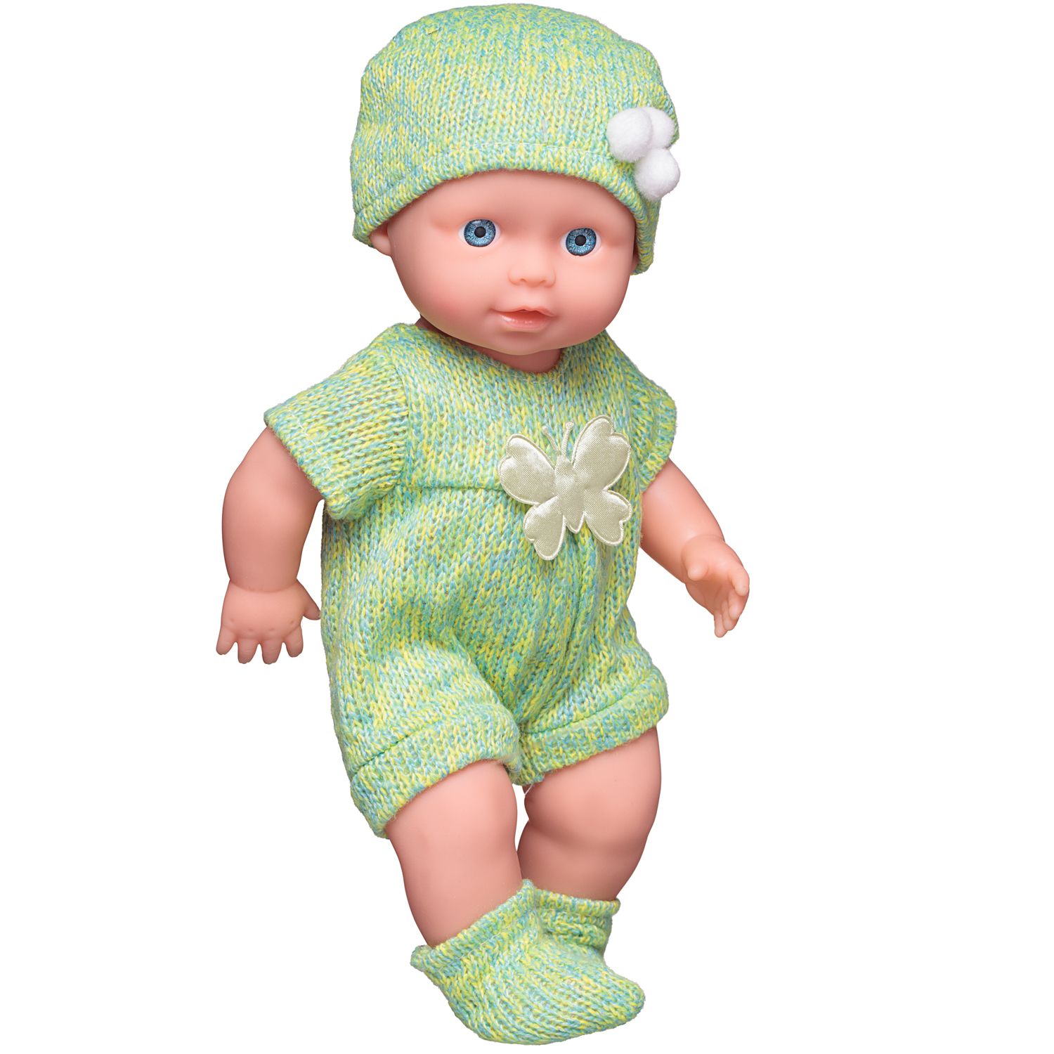 Игровой набор Abtoys Пупс Baby boutique в зеленой одежде 25 см пьет и писает PT-01035/зеленая - фото 7