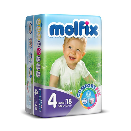 Подгузники Molfix Comfortfix 18 шт. 4