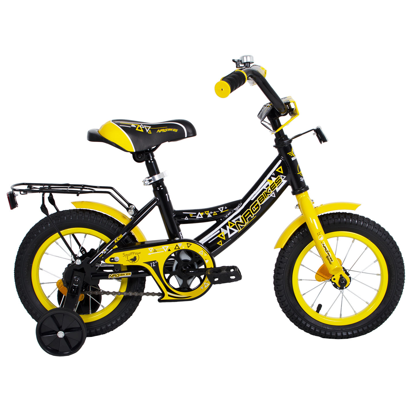 Велосипед NRG BIKES Sparrow 12 black-yellow - фото 10