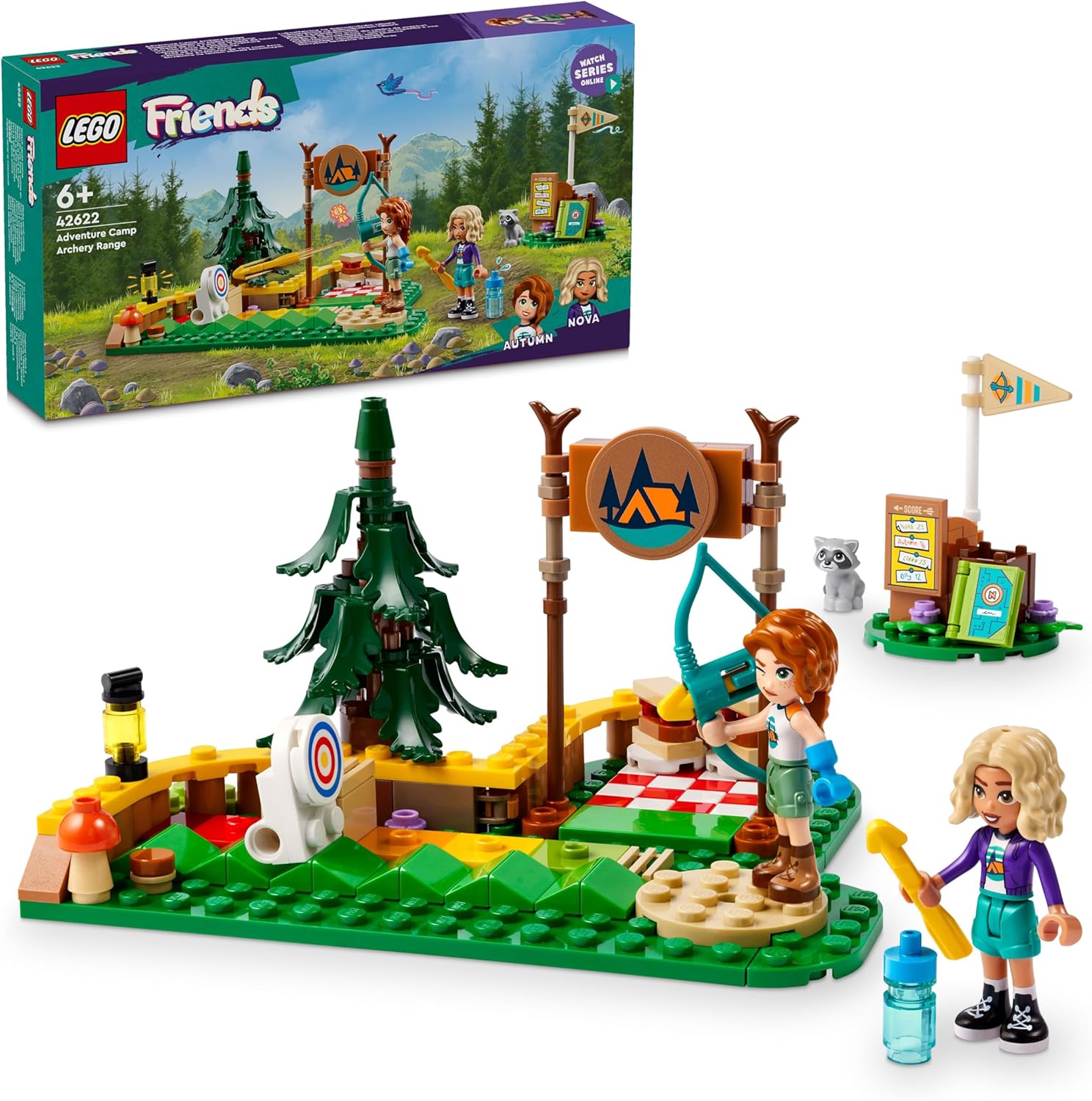 Конструктор LEGO Friends Лагерь приключений стрельбище из лука 42622 - фото 1