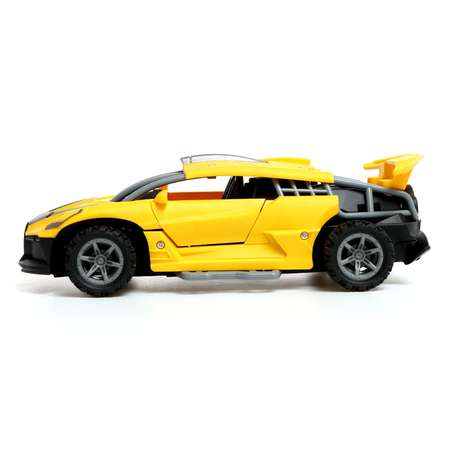Машина Автоград радиоуправляемая «Гоночная» работает от батареек свет цвет жёлтый