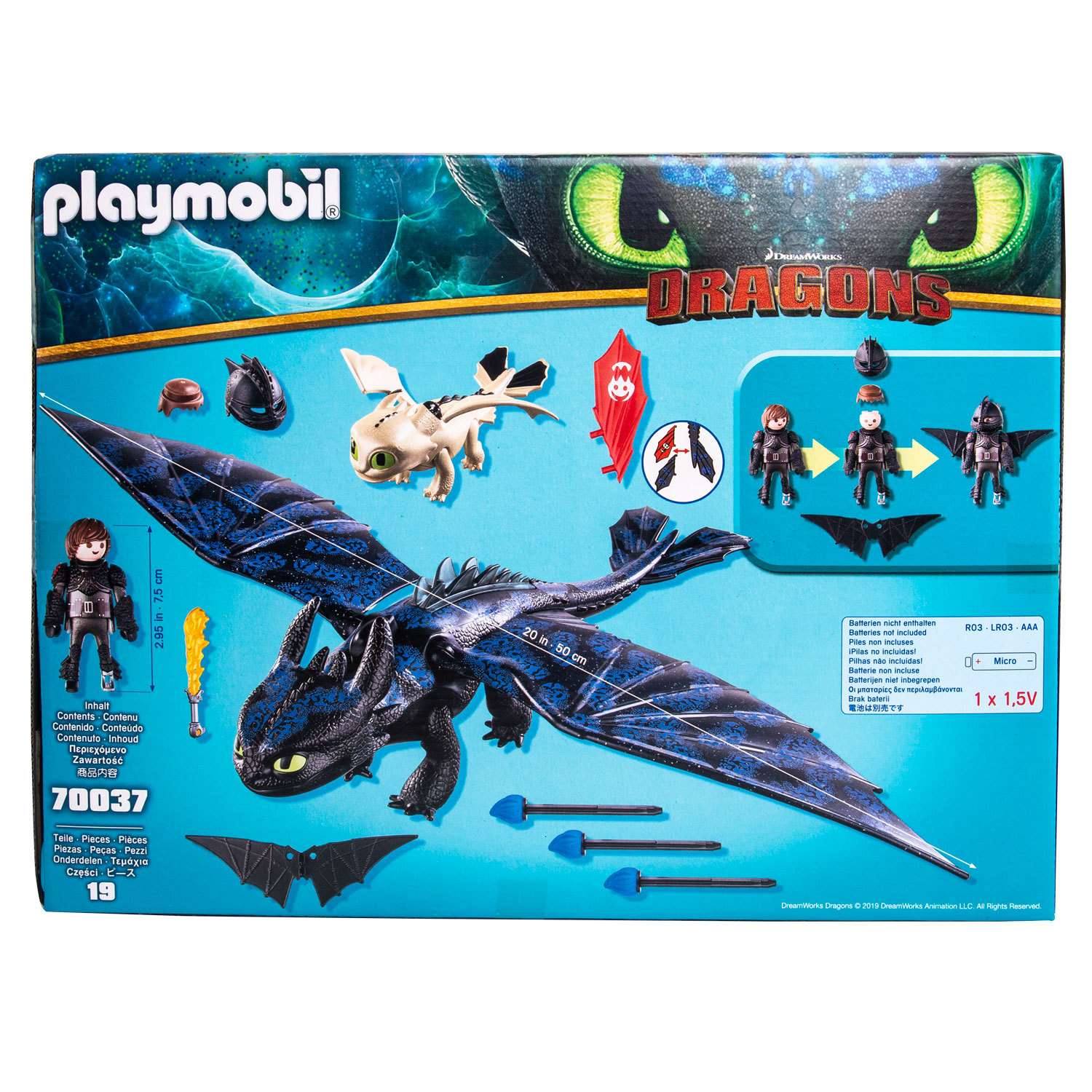 Конструктор Playmobil Dragons Иккинг и Беззубик 70037pm - фото 3