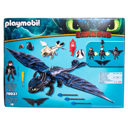 Конструктор Playmobil Dragons Иккинг и Беззубик 70037pm