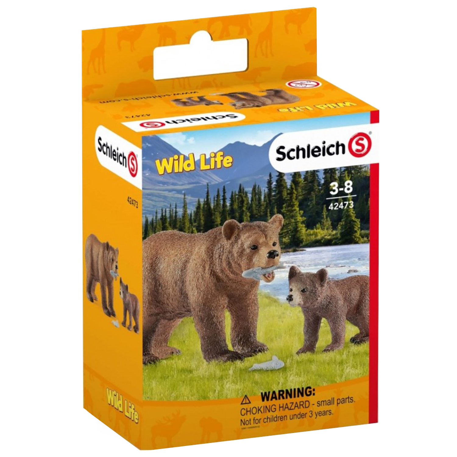 Набор SCHLEICH Медведица гризли с медвежонком 4предмета 42473 - фото 2