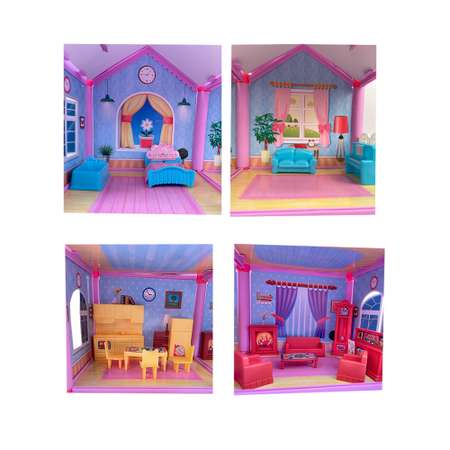 Кукольный домик SHARKTOYS 4 комнаты