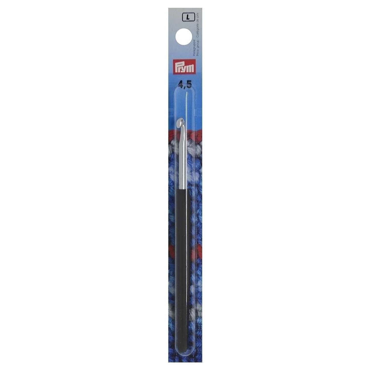 Крючок для вязания Prym SOFT с мягкой ручкой алюминиевый 4.5 мм 14 см 195177 - фото 6