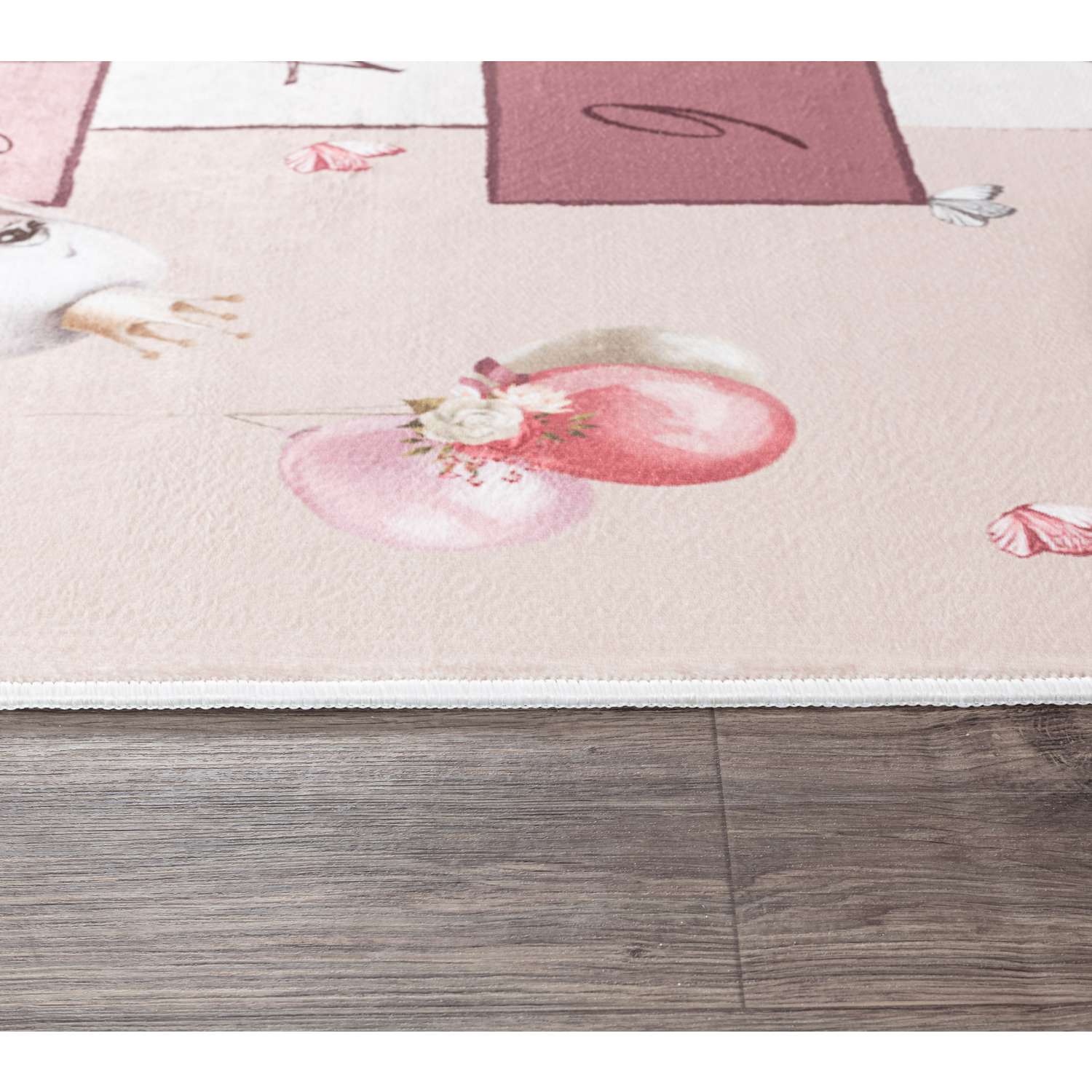 Ковер комнатный детский KOVRIKANA классики зайцы розовый 160х225 см - фото 6