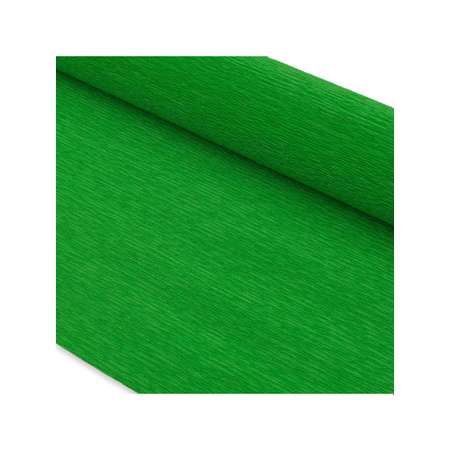Бумага Айрис гофрированная креповая для творчества 50 см х 2.5 м 180 г зеленая