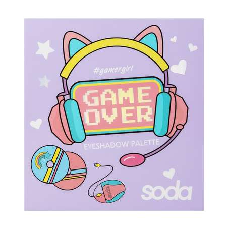 Палетка теней Soda Game over Old school SOD227101