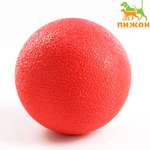Игрушка Пижон «Цельнолитой шар» большой 7 см каучук красный