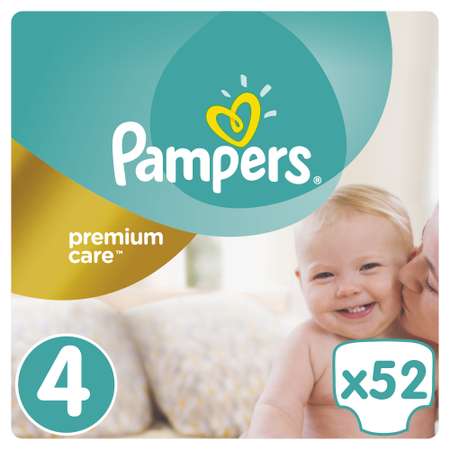 Подгузники Pampers Premium Care 8-14кг 52шт
