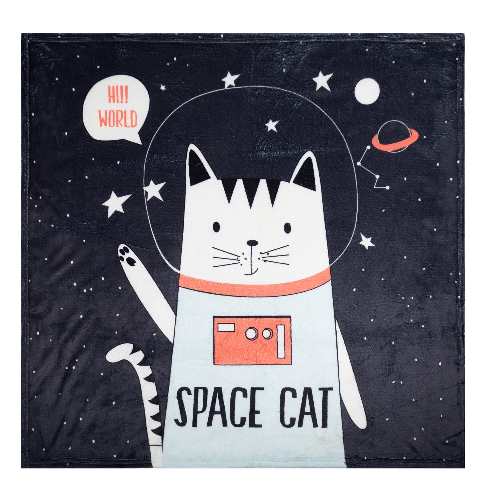 Плед Крошка Я Space cat 100*100 - фото 1