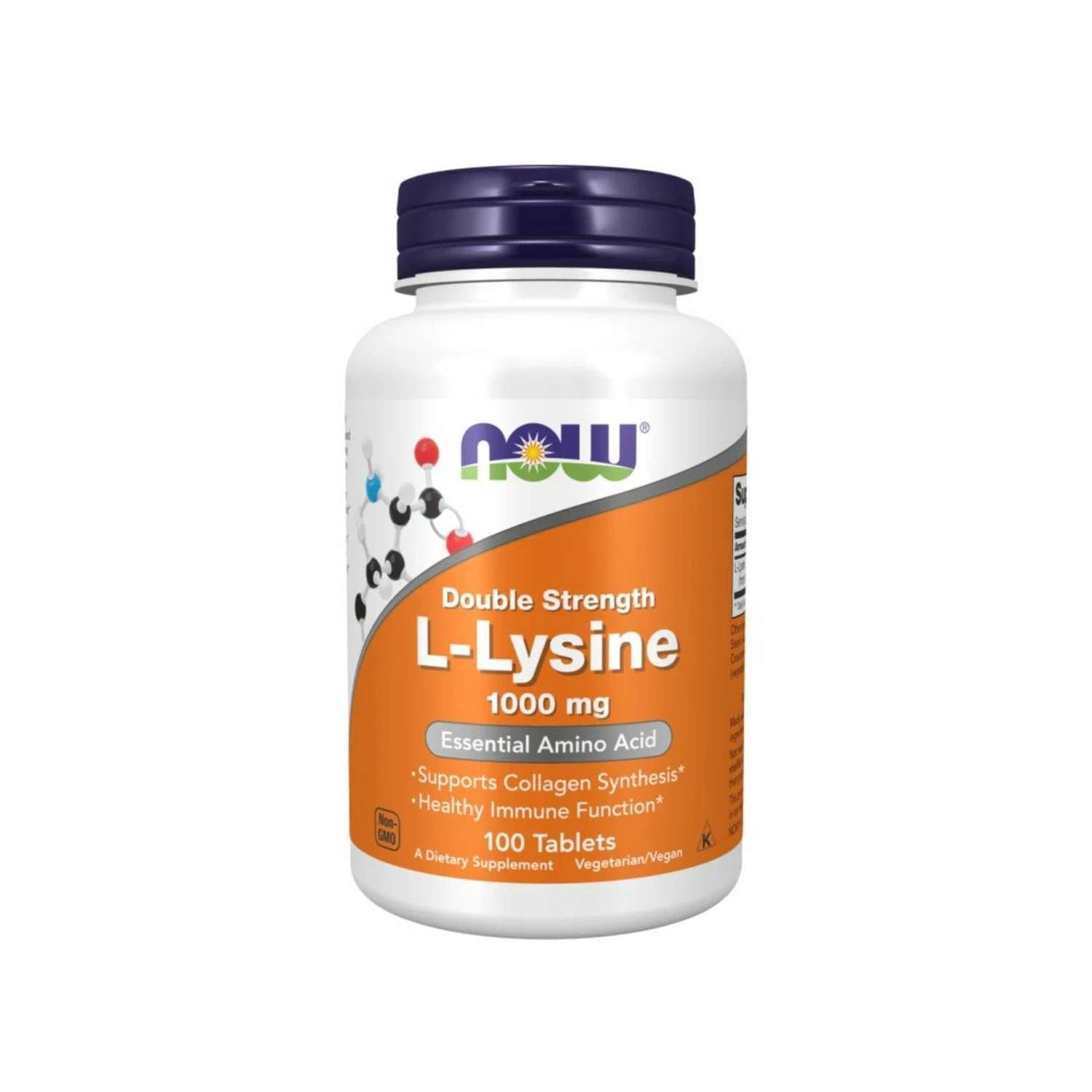 L лизин Now L Lysine Double strength 1000 мг 100 таблеток - фото 1