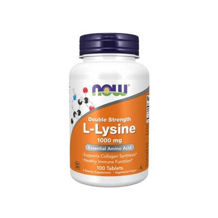 L лизин Now L Lysine Double strength 1000 мг 100 таблеток