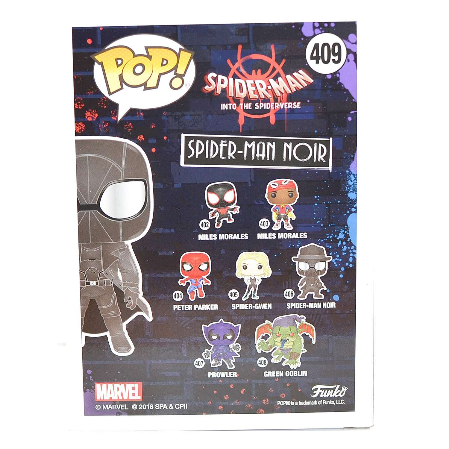 Фигурка Funko Pop bobble Marvel Animated Spider-man Noir Fun1576 - фото 3