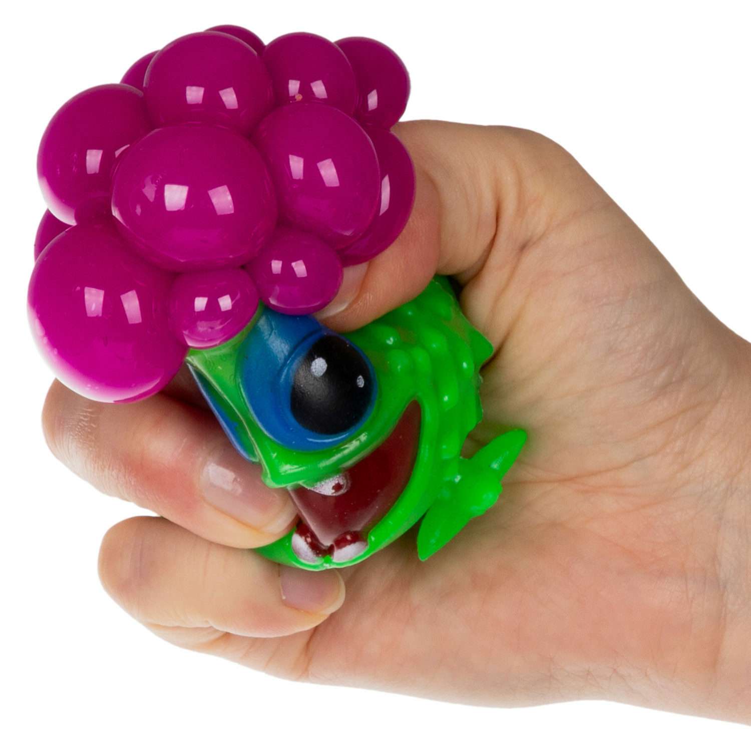 Антистресс игрушка для рук 1TOY Инопланетянин мялка жмякалка сквиш для детей взрослых зеленый - фото 4