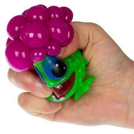Антистресс игрушка для рук 1TOY Инопланетянин мялка жмякалка сквиш для детей взрослых зеленый