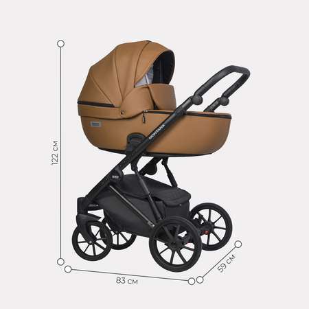 Коляска 3в1 Riko Basic Montana Ecco 18 Caramel