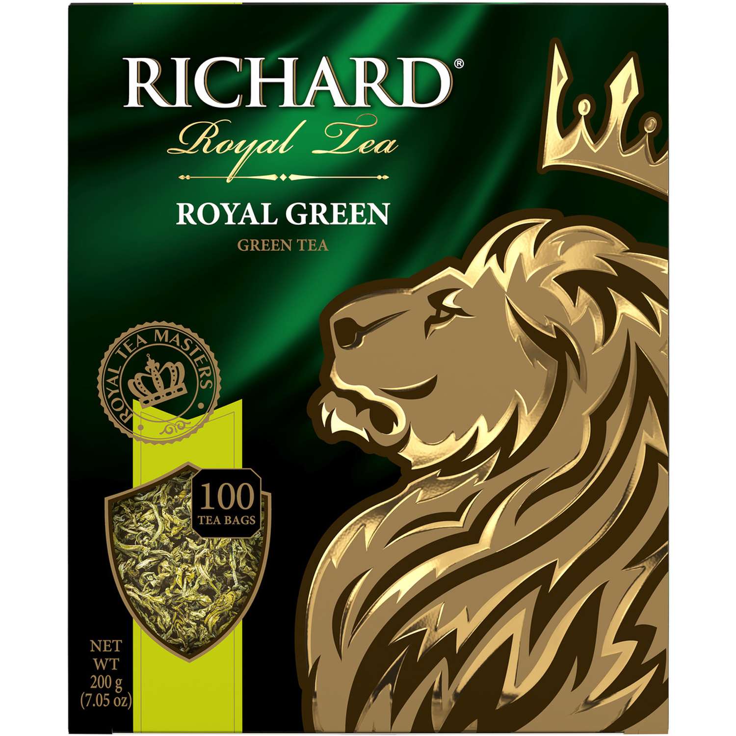 Чай зеленый Richard Royal Green 100 пакетиков - фото 1