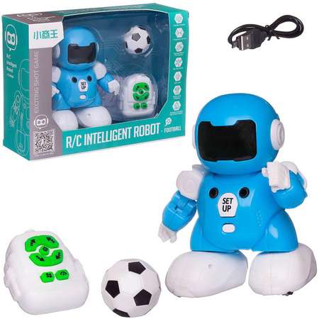 Робот на радиоуправлении Junfa Футболист голубой